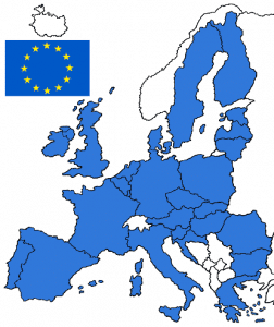 Illustration Landkarte EU