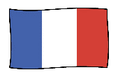 Illustration Flagge Frankreich