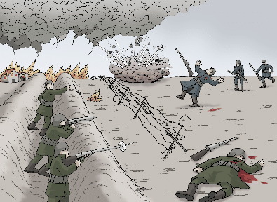 Illustration, Krieg