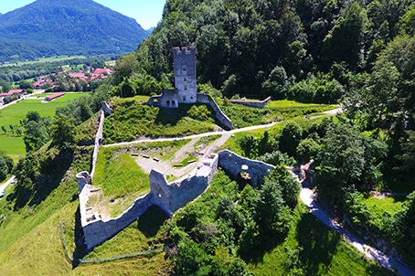 Burg Falkenstein Luftaufnahme