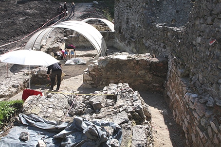 Burg Falkenstein Ausgrabungen