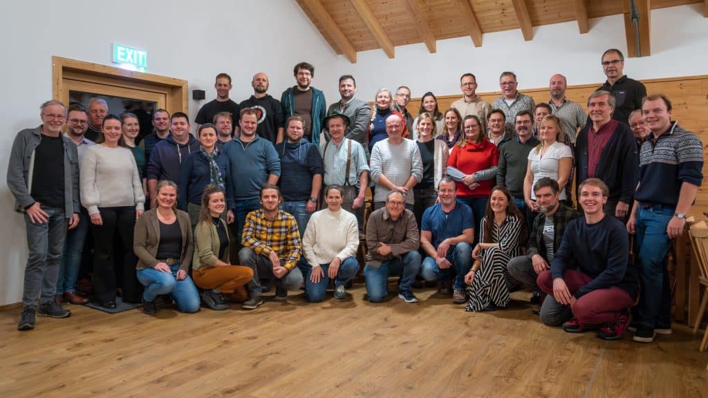Gruppenbild mit den neuen Obstbaumwarte
