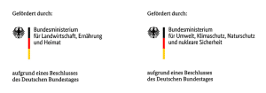 Logo Kombination Logo: Bundesministerium für Umwelt, Klimaschutz, Naturschutz und nukleare Sicherheit und Logo: Bundesministerium für Landwirtschaft, Ernährung und Heimat